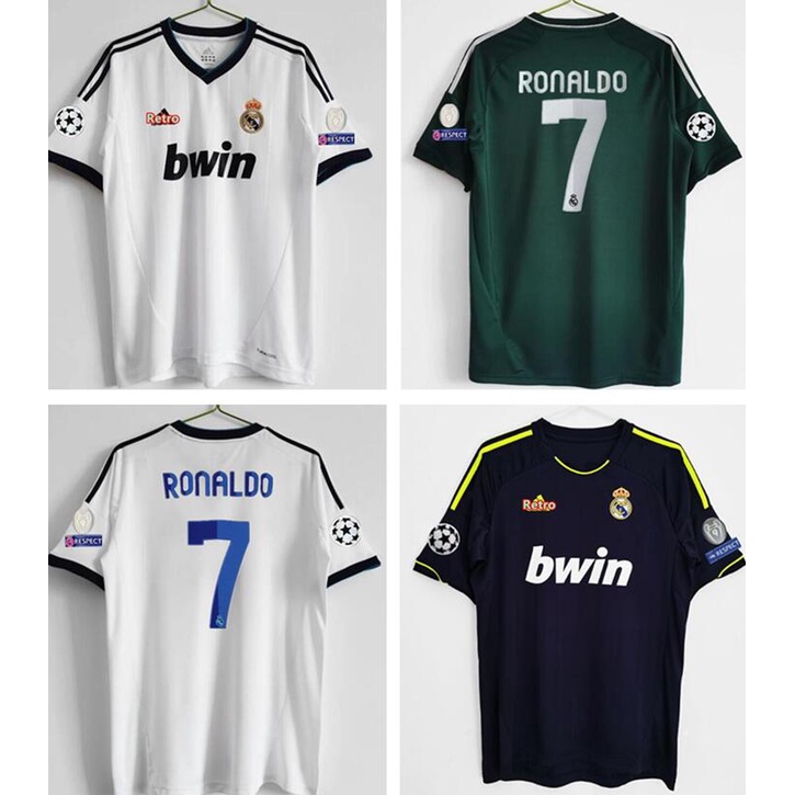 12-13 RMD home retro Ronaldo Soccer Jerseys Football Jersey | Shopee