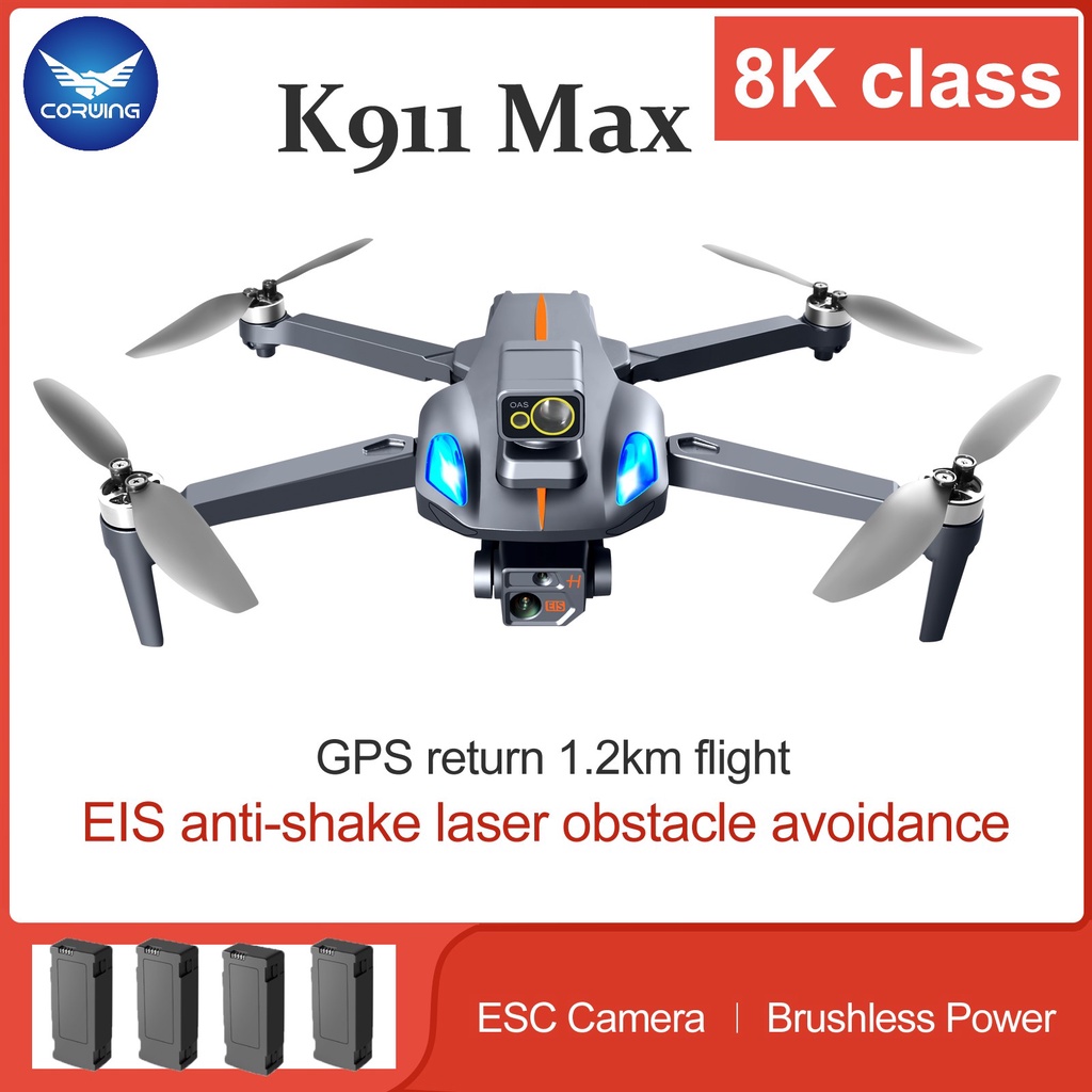 Original K911 Max Drone GPS Drone Dual 4K Camera Wifi FPV 5G Transmission 8K Aerial Photography