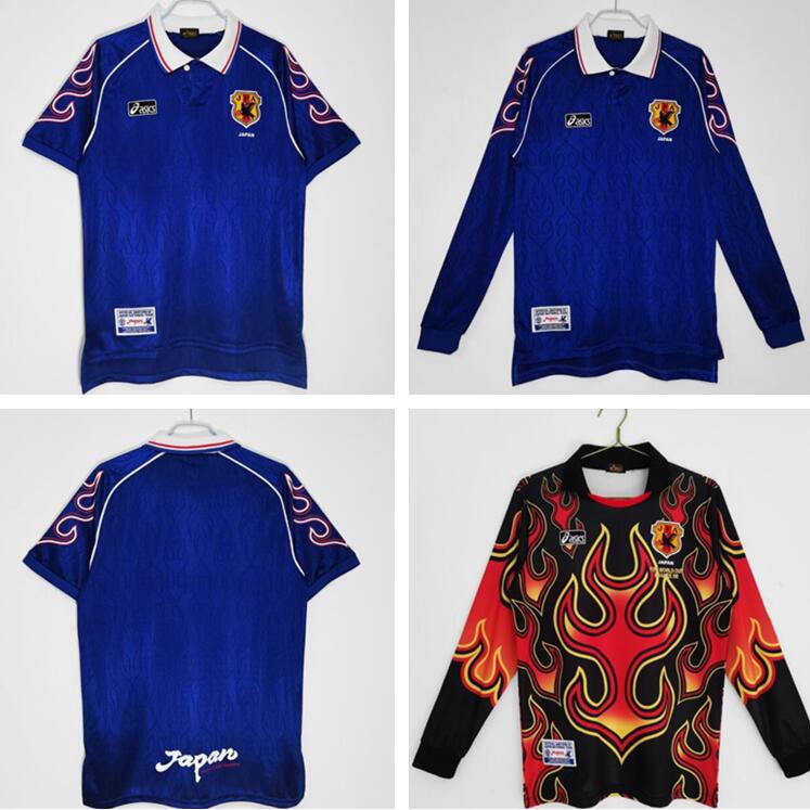 1998 Japan Home Retro goalkeeper Soccer Jersey Long Sleeve Football