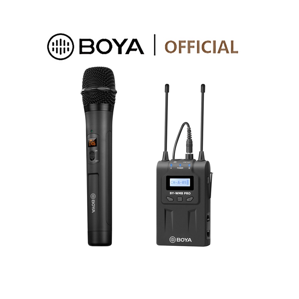 Professional UHF Handheld Wireless Microphone Set BOYA BYWM8 PRO K3