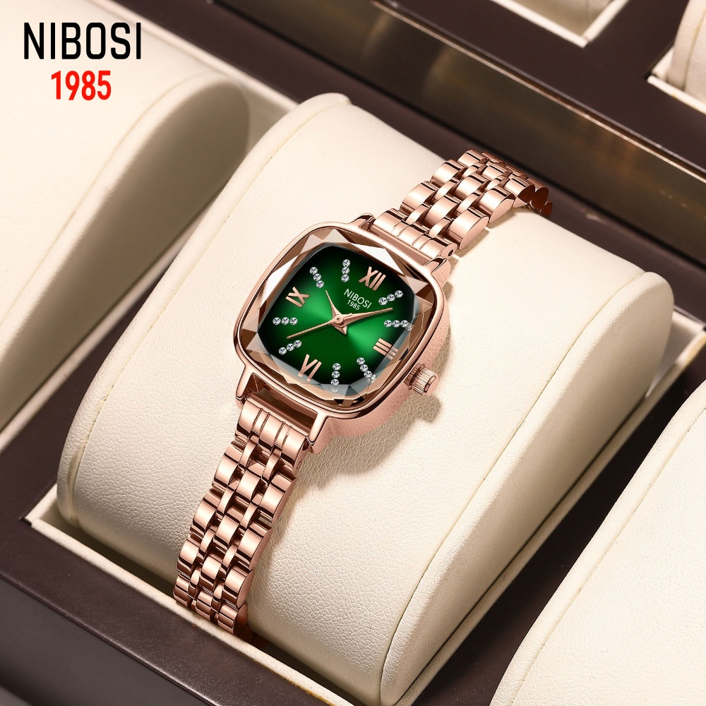 with Box NIBOSI Original Women Watch Luxury Waterproof Fashion Quartz Business Ladies Wrist Watches Luminous Shopee Malaysia