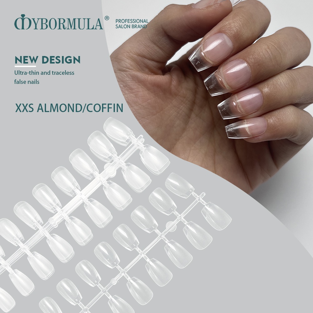 120pcs Trendy xxs extra short press on false nail tips half Matte Soft