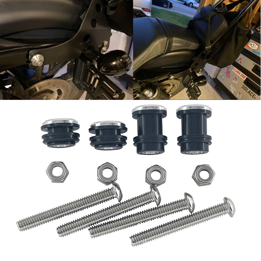 Kit Fixation Sissy Bar Chrome Pour Harley Forty Eight 10-19 - Harddrive Parts - Pièce Neuve