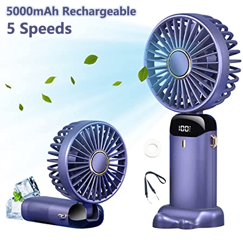 Portable USB Mini Fan Adjustable Mini Fan Cooling Fan 5 Speed