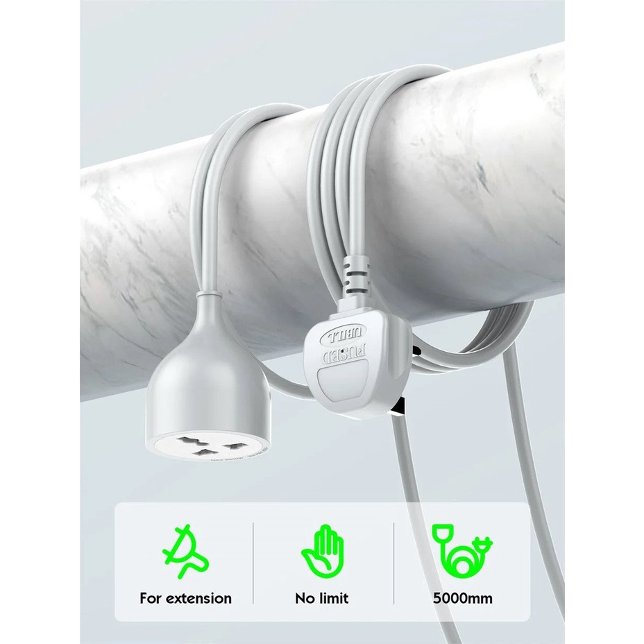 LDNIO SC1017 Extension Cord / UK Plug 5 Meter Extension Power Cord