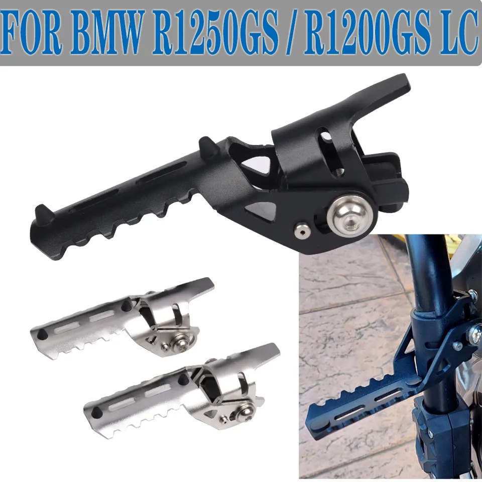 Motorcycle Highway Folding Footrests Clamps Front Foot Pegs For BMW ...