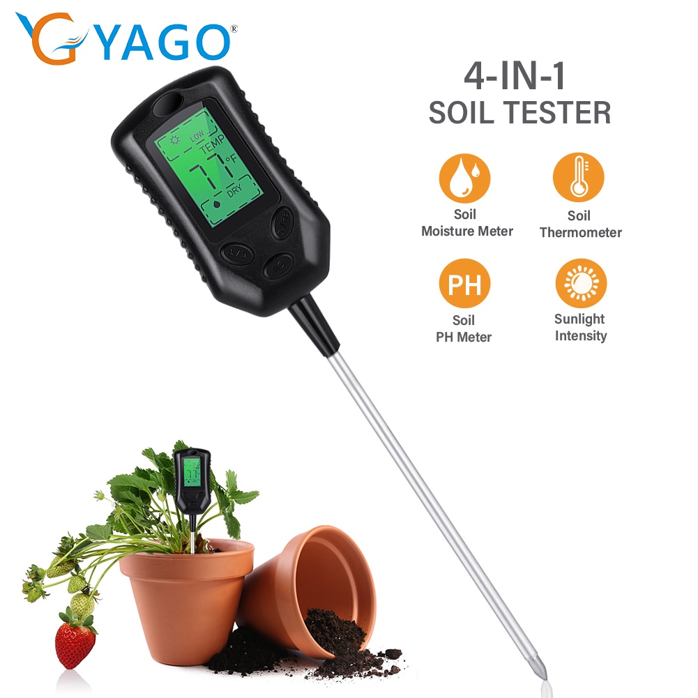 4in1 Soil Meter PH/Moisture/Sunlight/Temperature Humidometer Acidity