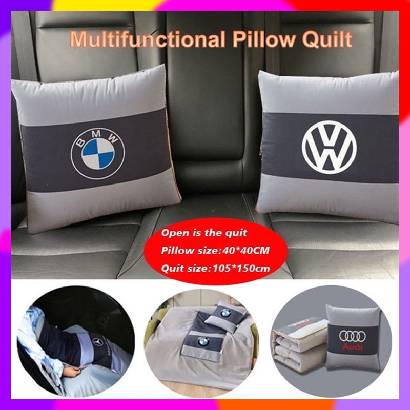 2 In 1 Cushion Pillow Blanket Foldable Bantal Kereta 40*40CM Home Office Car Pillow Quilt