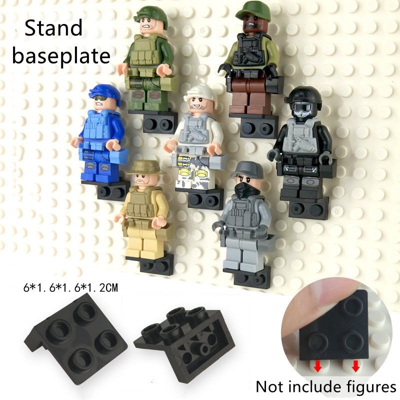 10pcs/bag Wall Standing Base Plate Building Blocks Accessories for ...