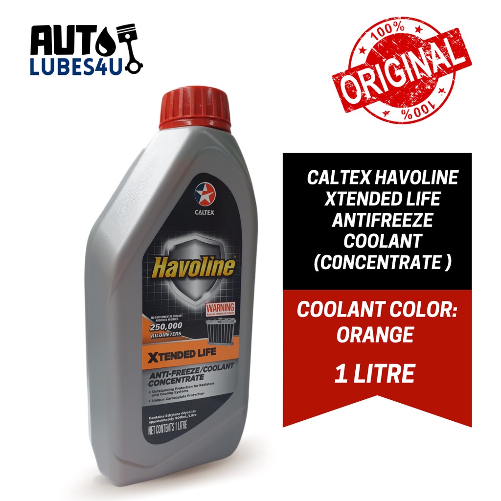 Caltex Havoline® Xtended Life Antifreeze / Coolant Concentrate 1L ...