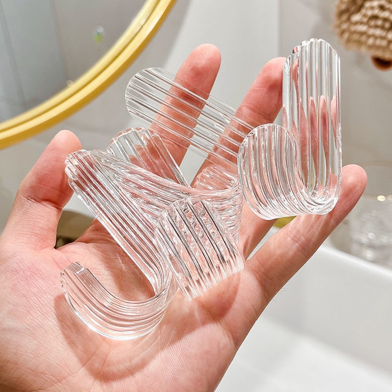 Acrylic wall hooks adhesive hooks for hanging heavy duty coat