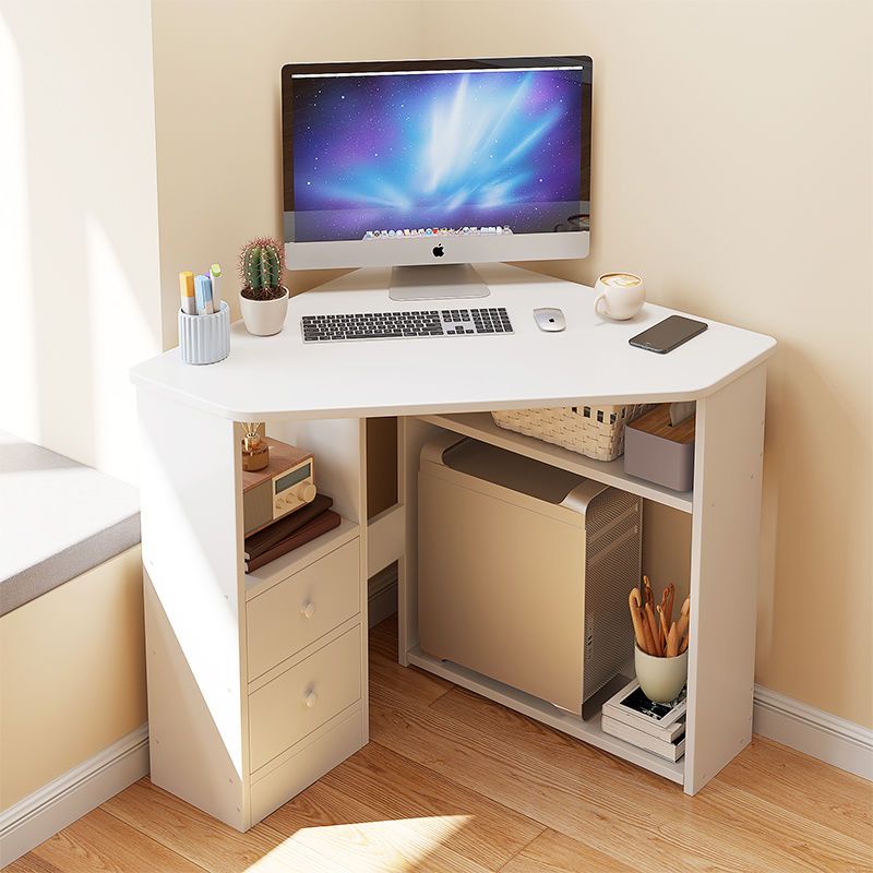 Triangle Study Desk Corner Writing Desk Corner Corner Computer Desk