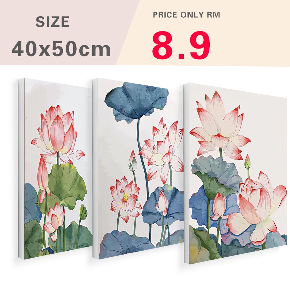 RUOPOTY 60x75cm/50x65cm/40x50cm Frame Painting By Numbers Paint Kit ...