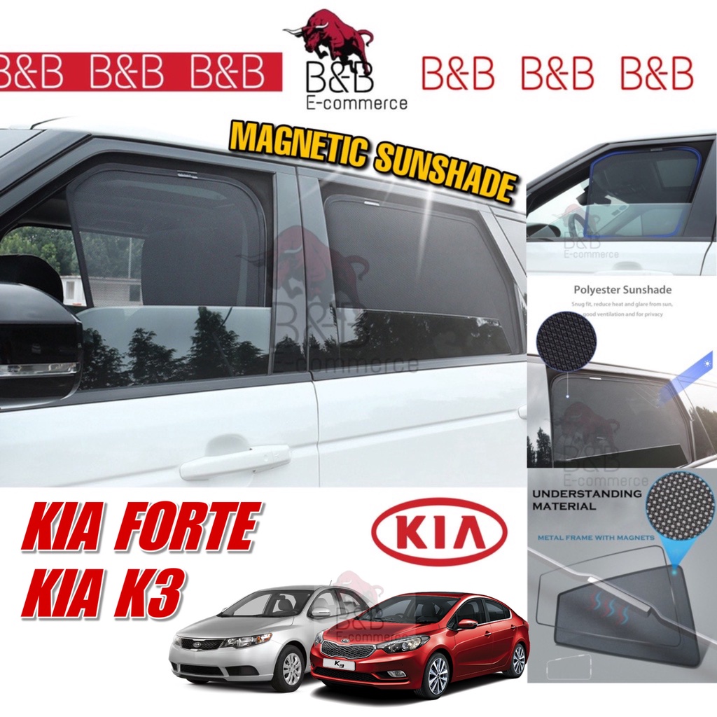 (4pcs) KIA FORTE KIA K3 K5 SPORTAGE Picanto Sunshade Window