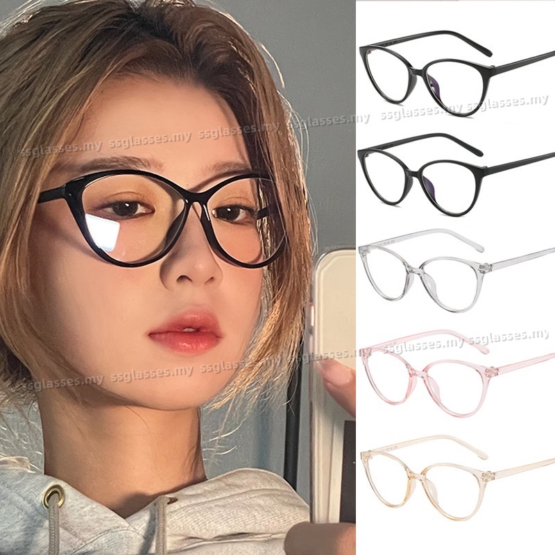 New Fashion Retro Cateye Eyeglasses Glasses Shopee Malaysia