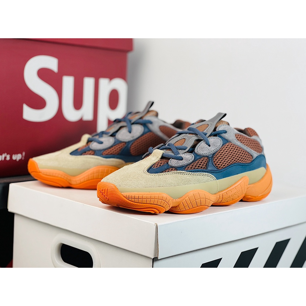 Adidas GZ5541 ad Yeezy 500 Vintage Sneakers Daddy Shoes Kanye West ye Design Shopee Malaysia