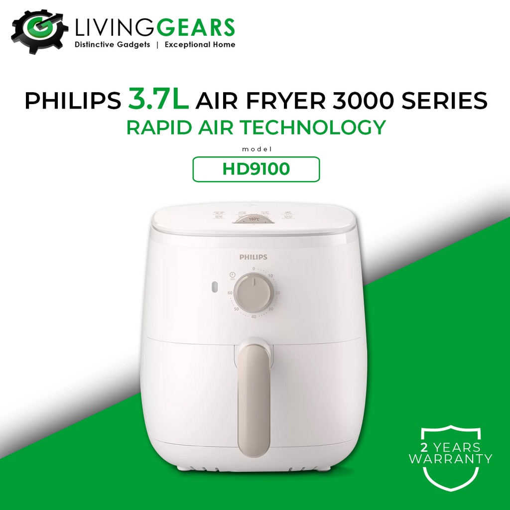 Philips 3000 Series Air Fryer (3.7L) HD9100