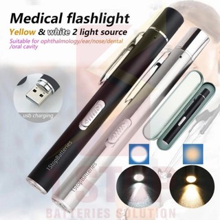 USB Charging LED Work Light Medical First Aid Pen Light Torch Lamp With ...