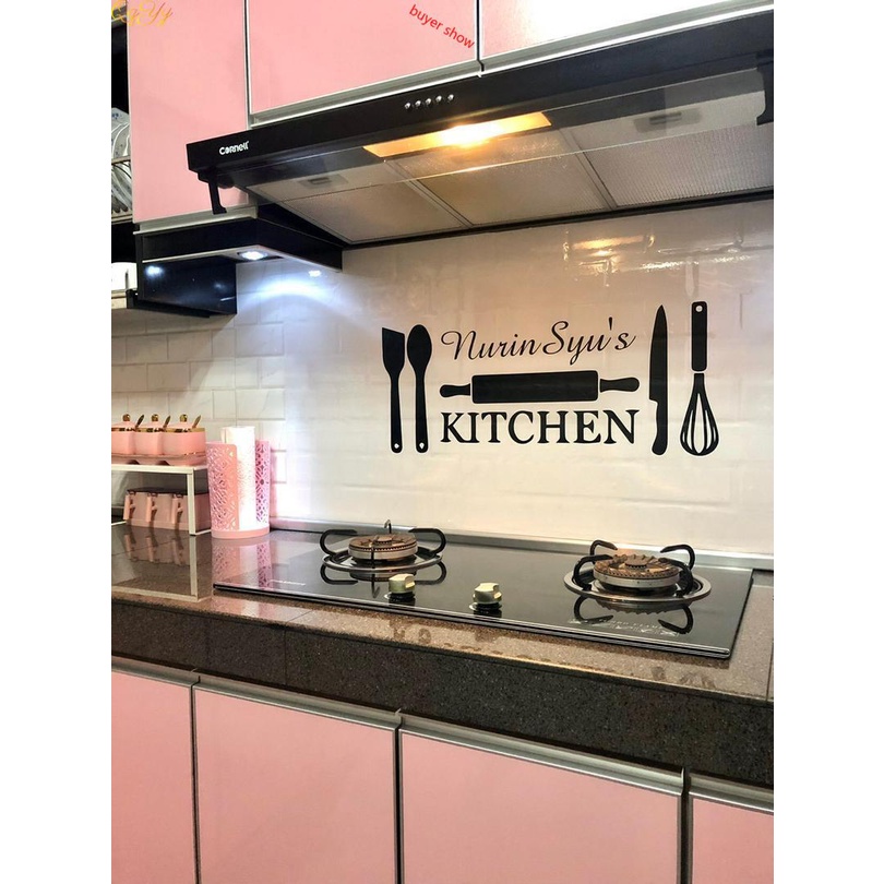 Diy Custom Name Kitchen Wall Stickers Home Decoration Accessories For ...