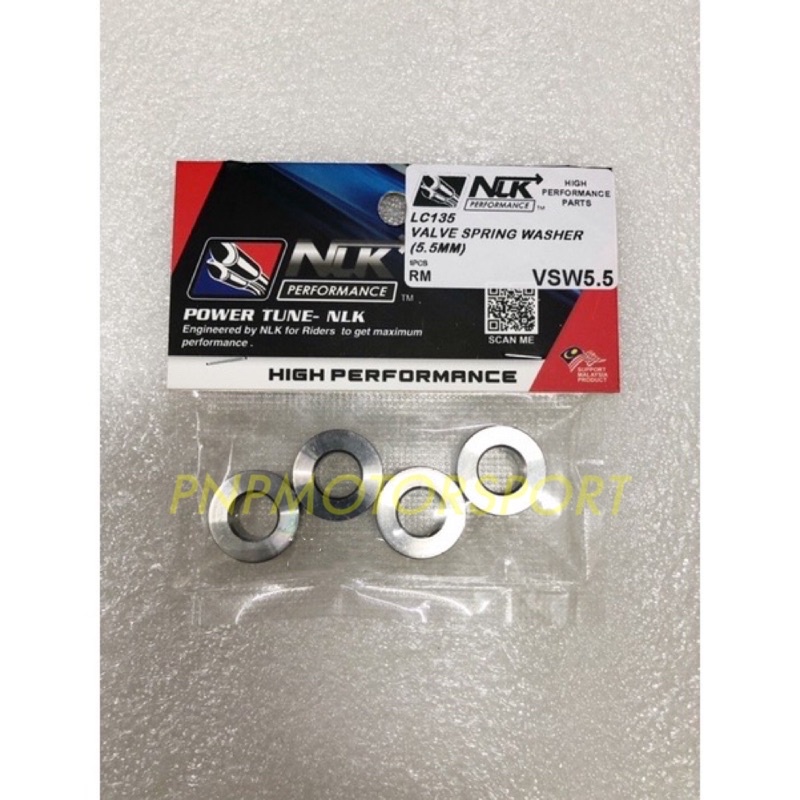 NLK PERFORMANCE VALVE SEAT WASHER LC135/Y15ZR STAINLESS STEEL SUS304