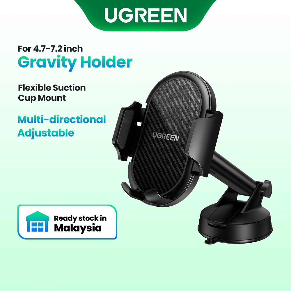 Ugreen Car Phone Holder Gravity Stand In The Car Suction Cup Compatible