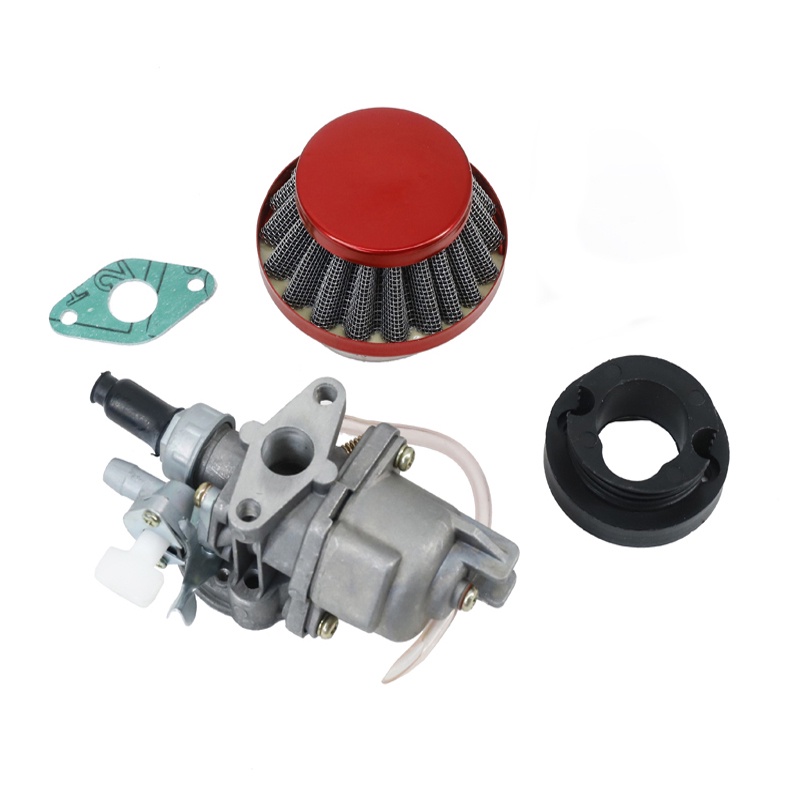 Permile77 Air Filter Carburetor Stack For 47cc 49cc Pocket Bike, Mini Moto, ATV, Go Kart
