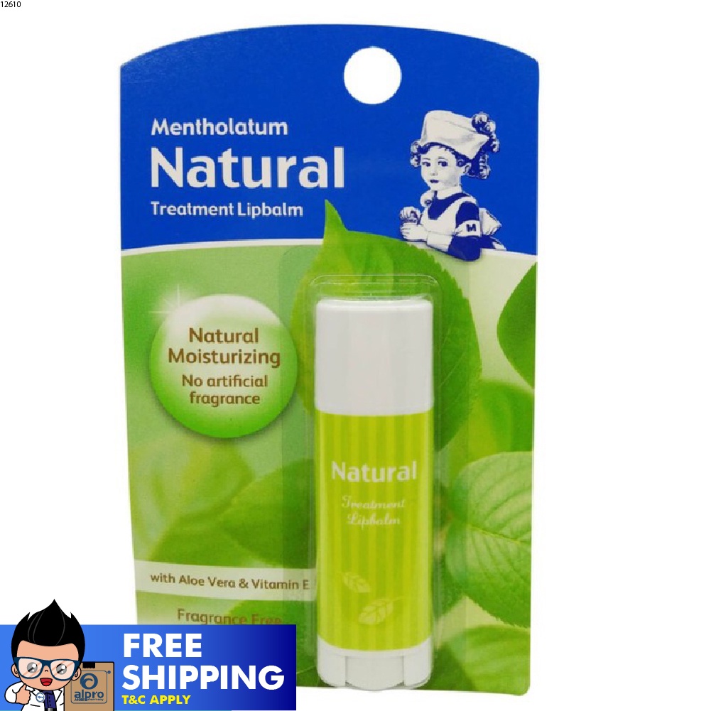 Mentholatum Natural Treatment Lip Balm 3g Shopee Malaysia