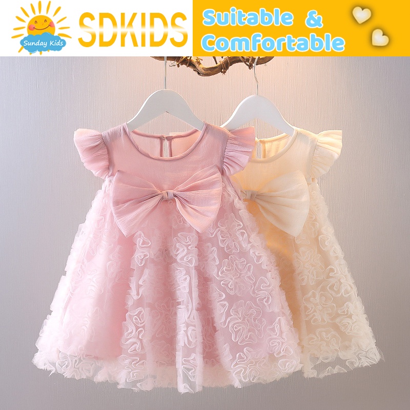 baby girl skirt Short Sleeve Puffy Mesh Dresses princess dress