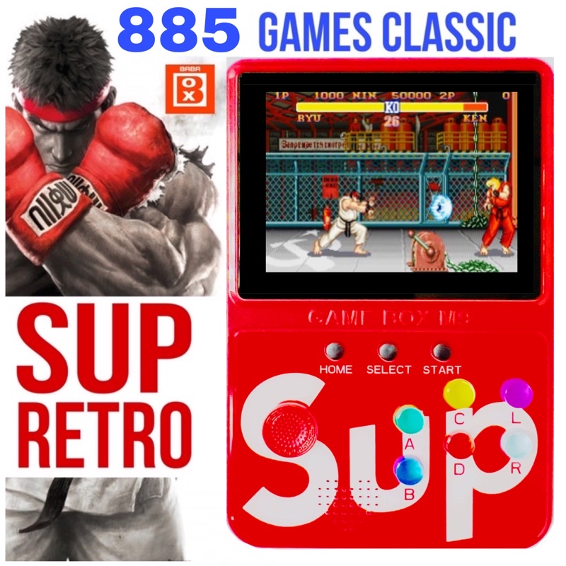 PSP M9 light 885 games handheld retro gameboy SUP classic station game ...