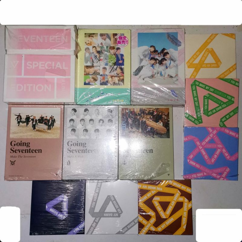 [READY STOCK] SEVENTEEN OLD ALBUMS AJU NICE SPECIAL LOVE LETTER GOING ...