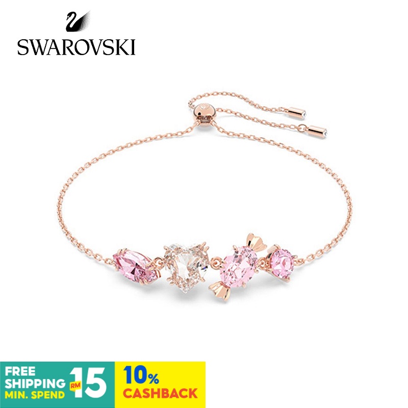 Ready Stock Swarovski Gema 520 Candy Female Bracelet New Style