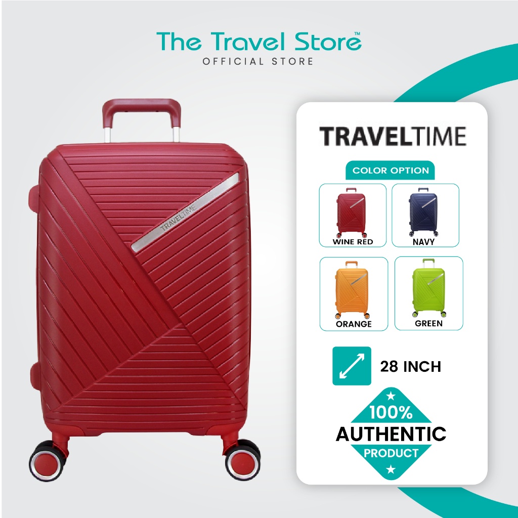 Travel Time PP Zipper Trolley Case TT6118 28 INCH Suitcase Luggage Bag Beg Travel Bagasi Shopee Malaysia