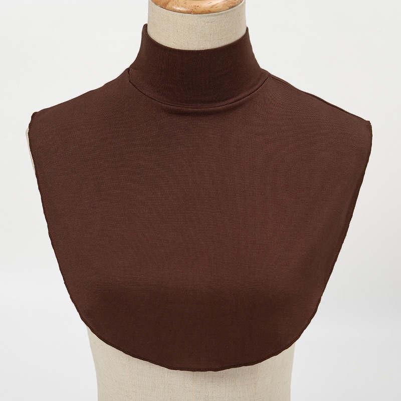 Islam Musulman Hijab Femmes Faux Col Roulé Détachable Couverture Demi-Cou