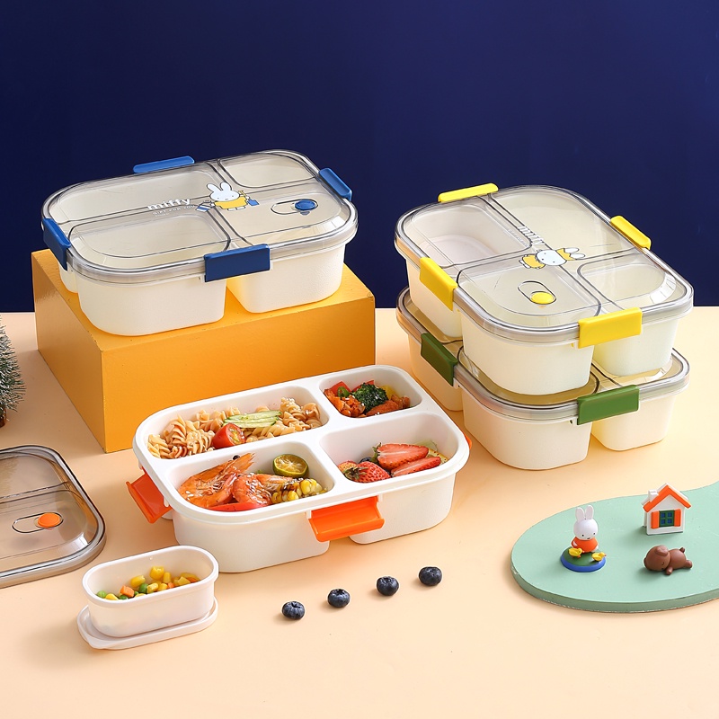 【Ready Stock】lunch Box for kids 3/4 grids bekas bekal makanan budak