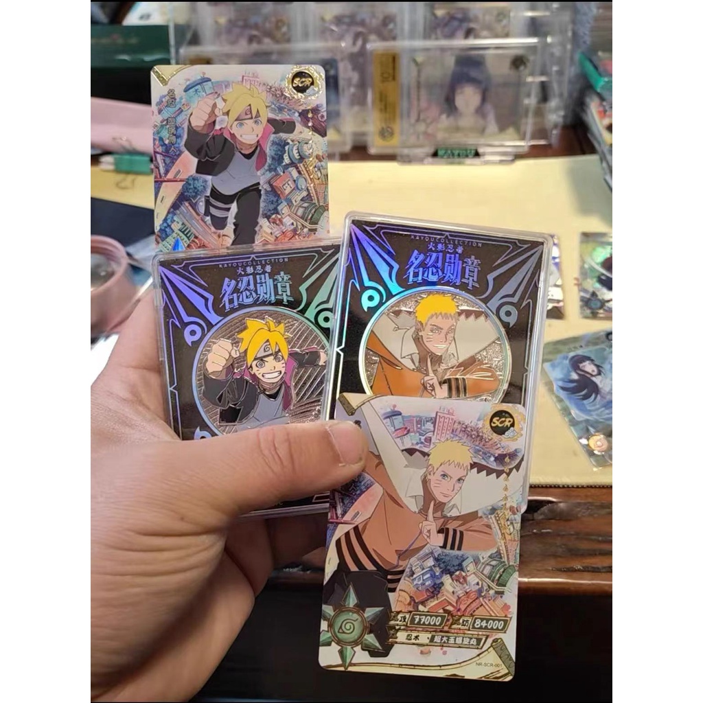 ★KK toy store ★Kayou Naruto cards SCR Card Pair of cards with badges ...