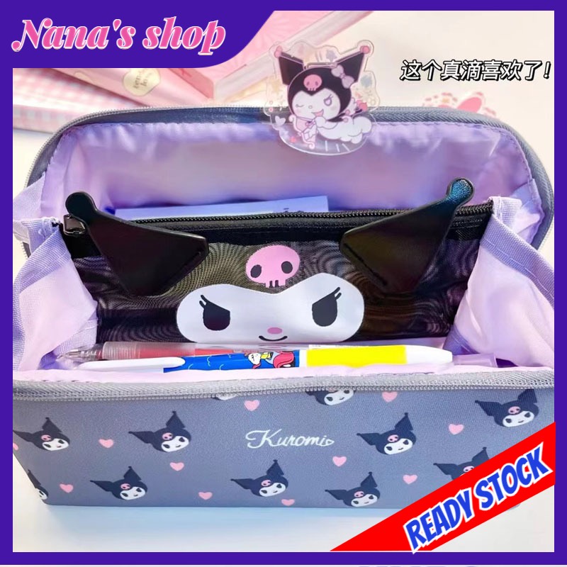 New Style] Sanrio LargeCapacity Pencil Case Zipper Stationery Box MultiLayer Creative