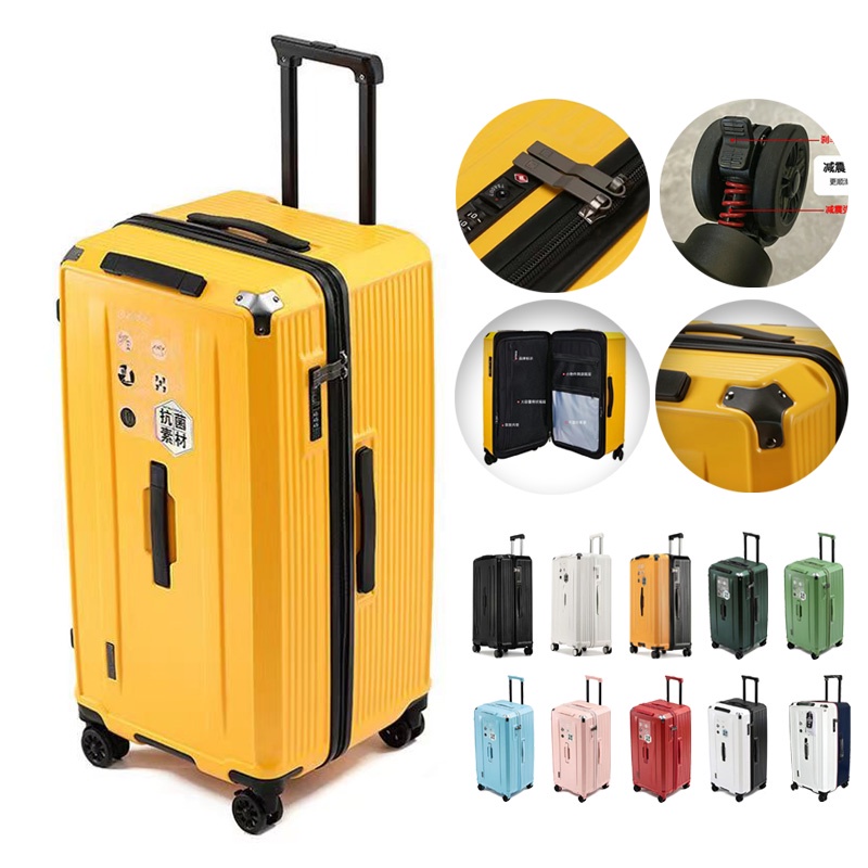 Travel Trolley Case Large Capacity Wide Trolley Luggage - Temu