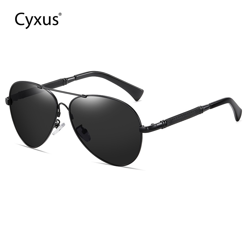 Cyxus Spring Stretchable Fashion Aviator Glasses Polarized Retro