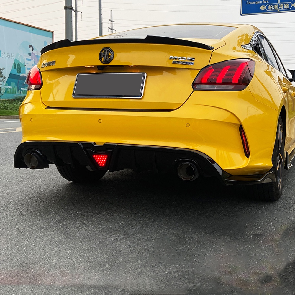 Car Rear Bumper Diffuser Lip Chin Spoiler Body Kit For MG5 2021 PP ...
