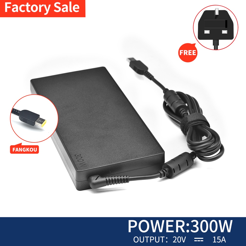New Genuine Lenovo 300W 20V 15A Laptop charger ac adapter For Legion