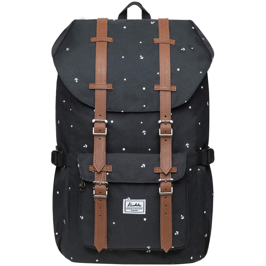 KAUKKO Laptop-Rucksack - 19 Liter, Für 14" Laptop, Outdoor, Reisen, Camping, Studenten, Aus Strapazierfähigem Polyester