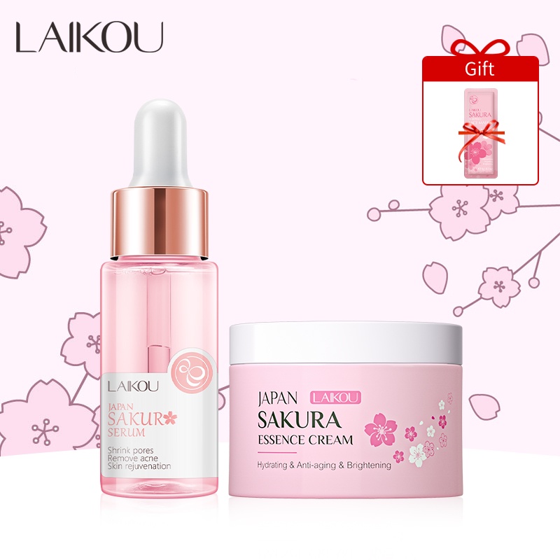 LAIKOU Japan Sakura Serum Cherry blossoms Essence Moisturizer Skin ...