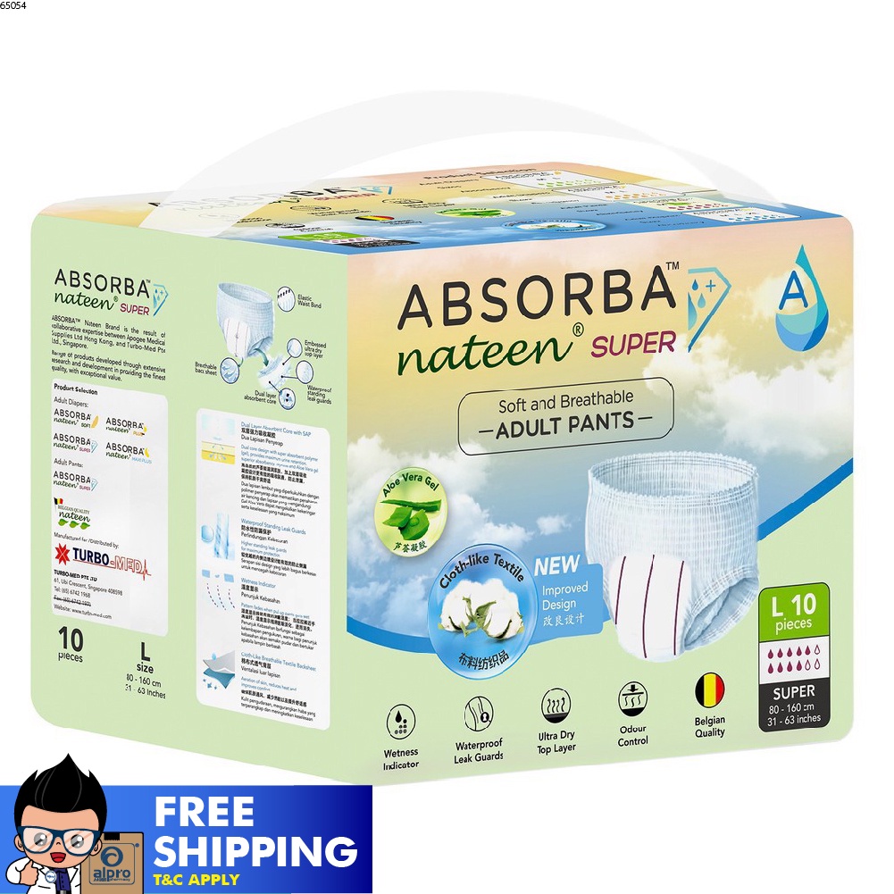 Absorba Nateen Super Adult Pants - XL (10s) | Shopee Malaysia