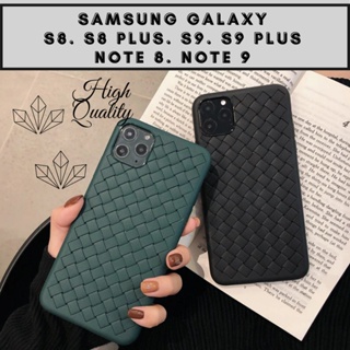 Luxury Grid Leather Phone Case For Samsung S8 S9 S10 S20 FE S21 Note 20  Ultra