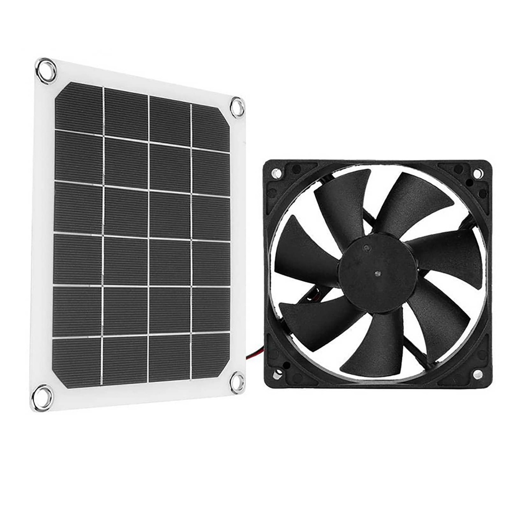 Solar Panel Exhaust Fan IP65 Waterproof Portable Exhaust Fan for RVs Shopee Malaysia
