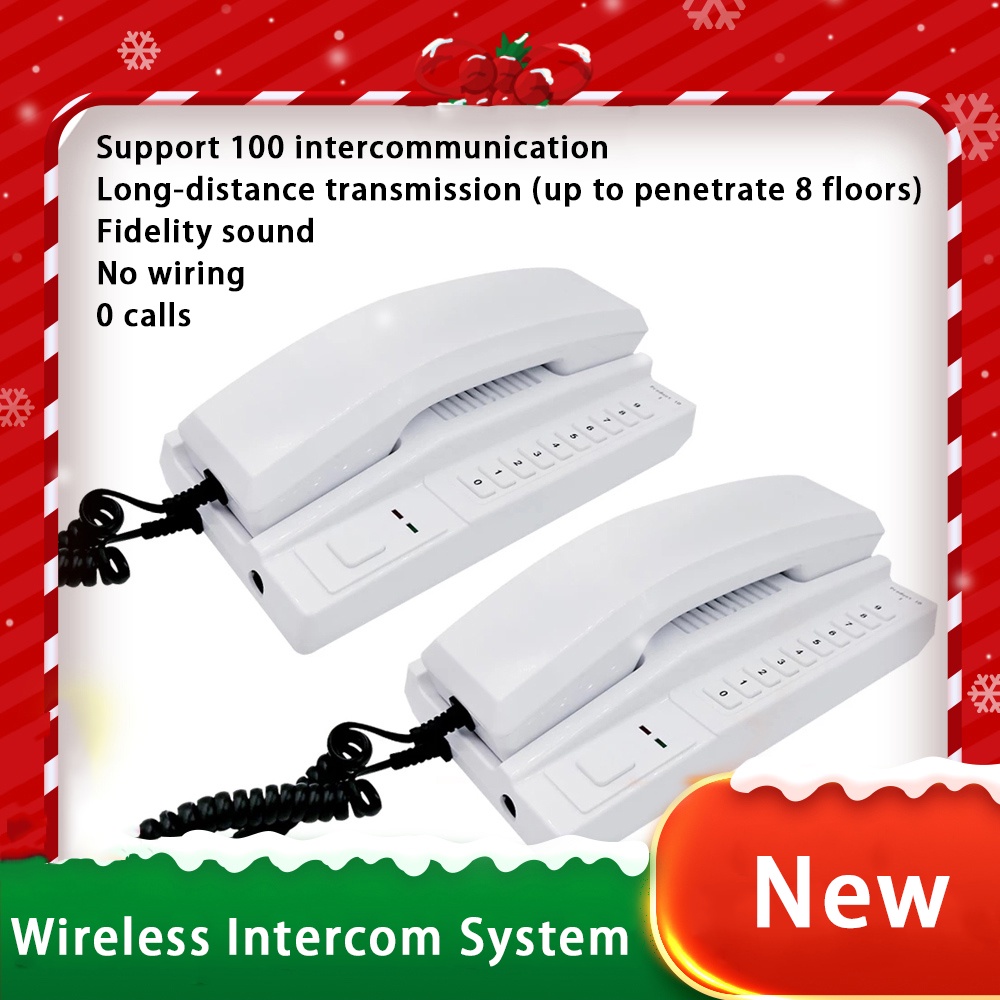 Telephone Intercom, 433Mhz Wireless Intercom System Calling Intercom ...