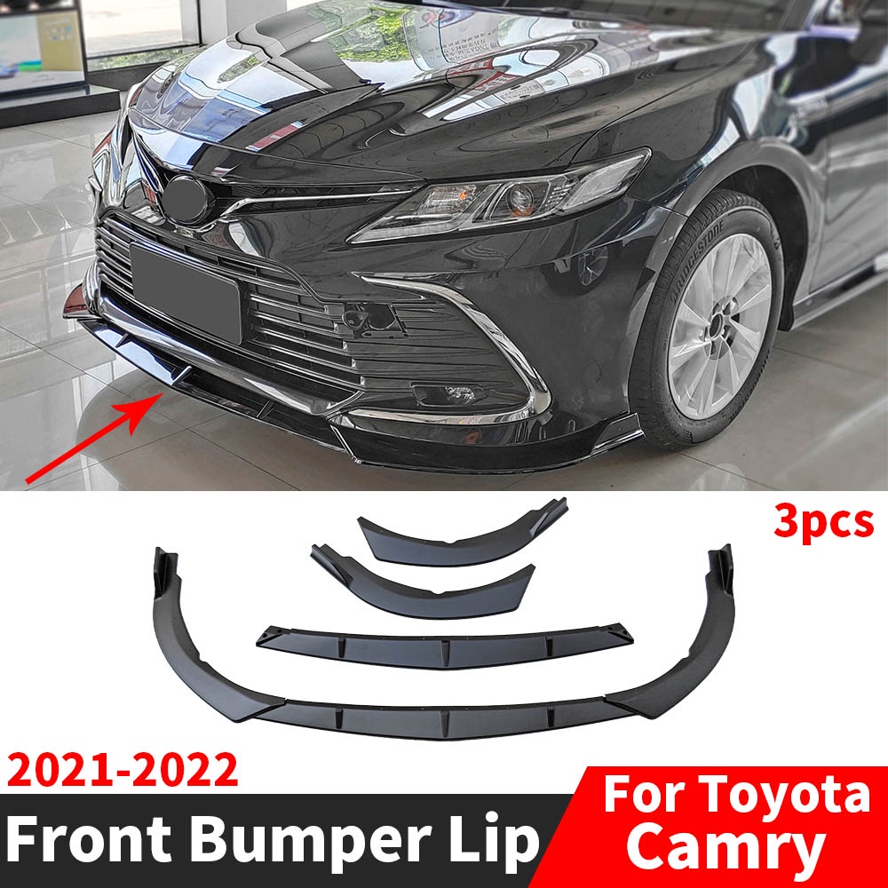 Lower Front Bumper Lip Chin Carbon Fiber Look Body Kit Diffuser Spoiler ...