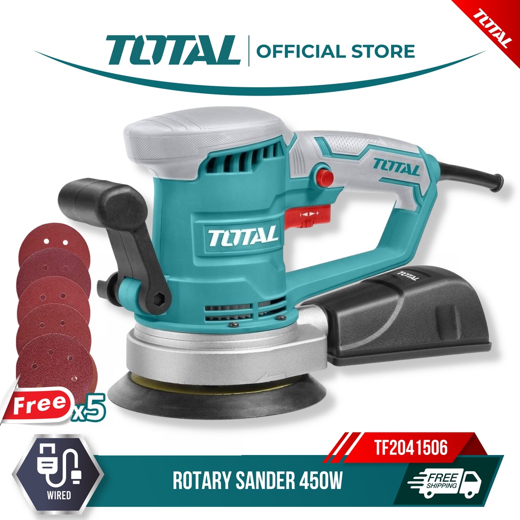 Total Rotary Sander 450W TF2041506 | Shopee Malaysia
