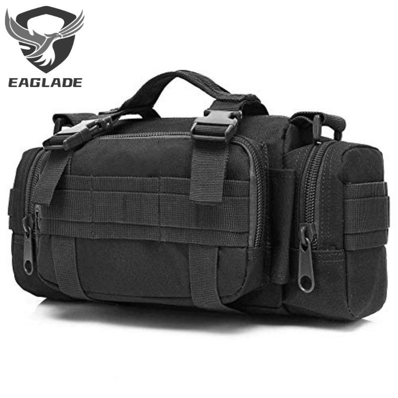 Eaglade Tactical Shoulder Waist Backpack Bag In Black G3P Shopee Malaysia