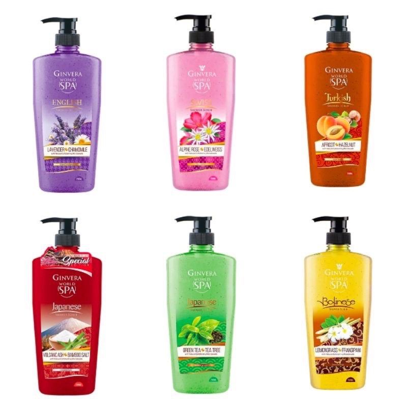 Ginvera World Spa Shower Scrub / Mandian 750ml Shopee Malaysia